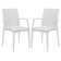 Mace Stackable Plastic Dining Armchair with Weave Design