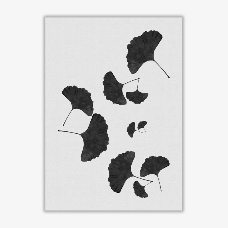 Ginkgo Leaf I - Print, 30 cm H x 21 cm W x 1 cm D, No Frame