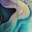 Rideau en velours moderne bleu foncé et abstrait Geode II - obscurcissant - 1 panneau-107830620