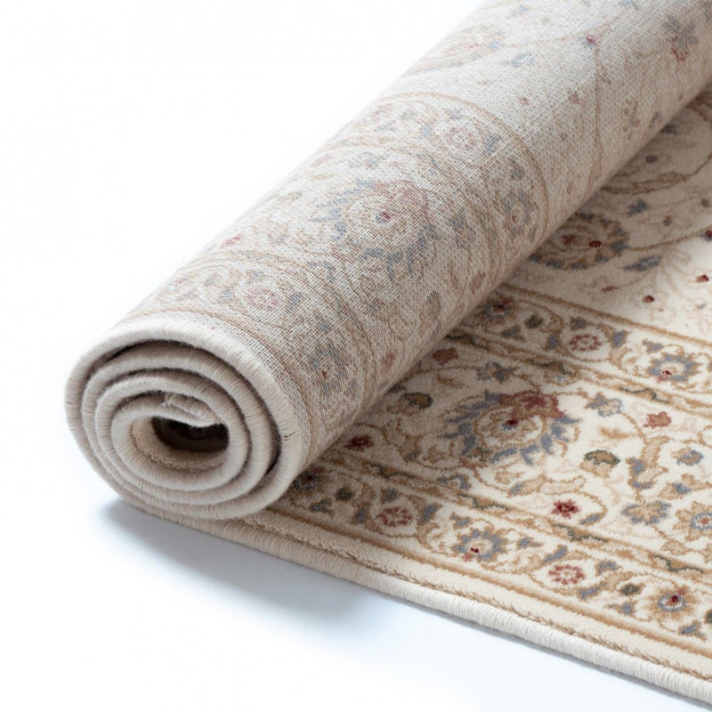Moldabela Rectangle Floral Wool Area Rug, Rectangle 280 x 380cm