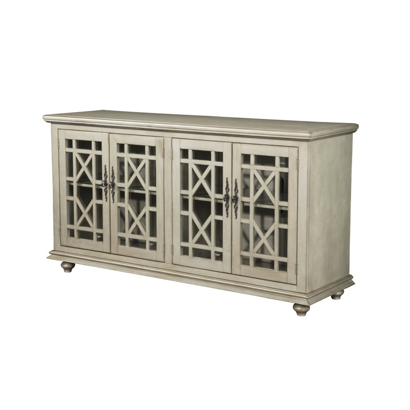Ahmara 63'' Media Console for TVs up to 65", Antique Silver