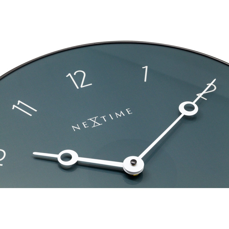 Glass Wall Clock, Gray