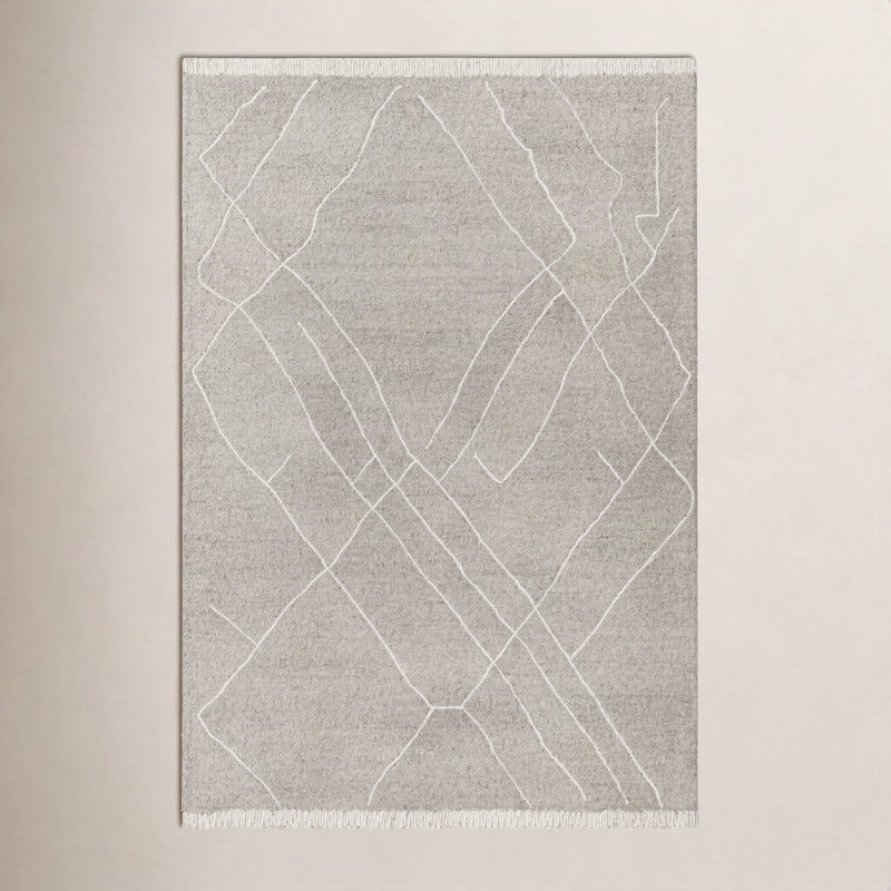 Peregrina Wool Geometric Indoor Rug, Rectangle 6' x 9'