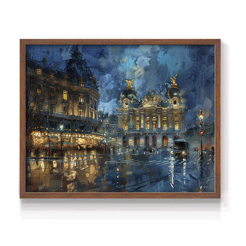 Série paysage - CXL III - Reproduction encadrée - Restickable, Noyer, H 22 po x l 28 po
