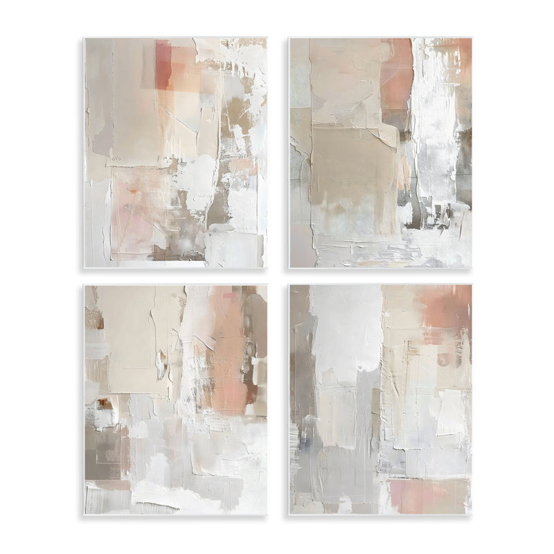 «Layered Blush Abstracts», plaque murale par Riley B