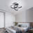 Janyia 1 - Light 12.20" Geometric LED Semi Flush Mount-806759297