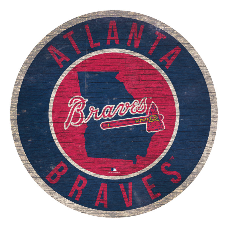 Cercle avec décoration murale State, Braves d'Atlanta