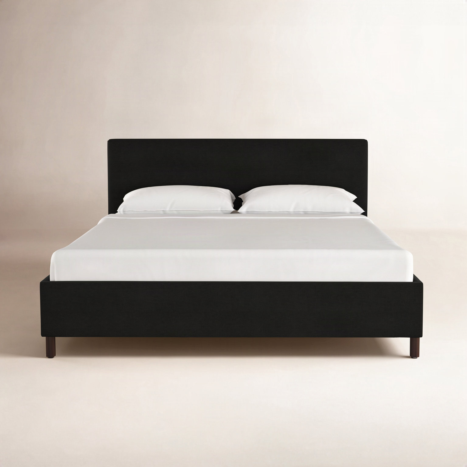 Eisley Pine Bed, Twin, Classic Black Linen