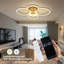 Ceiling lamp LED ceiling light living room: living room lamp dimmable 78W with remote control 5-rings bedroom lamp modern acrylic ceiling lighting for office bedroom dining room-57289535