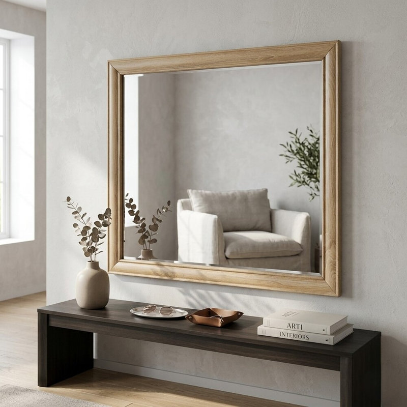 Velo ton naturel 43,25 po X P 38,75 po Miroir H