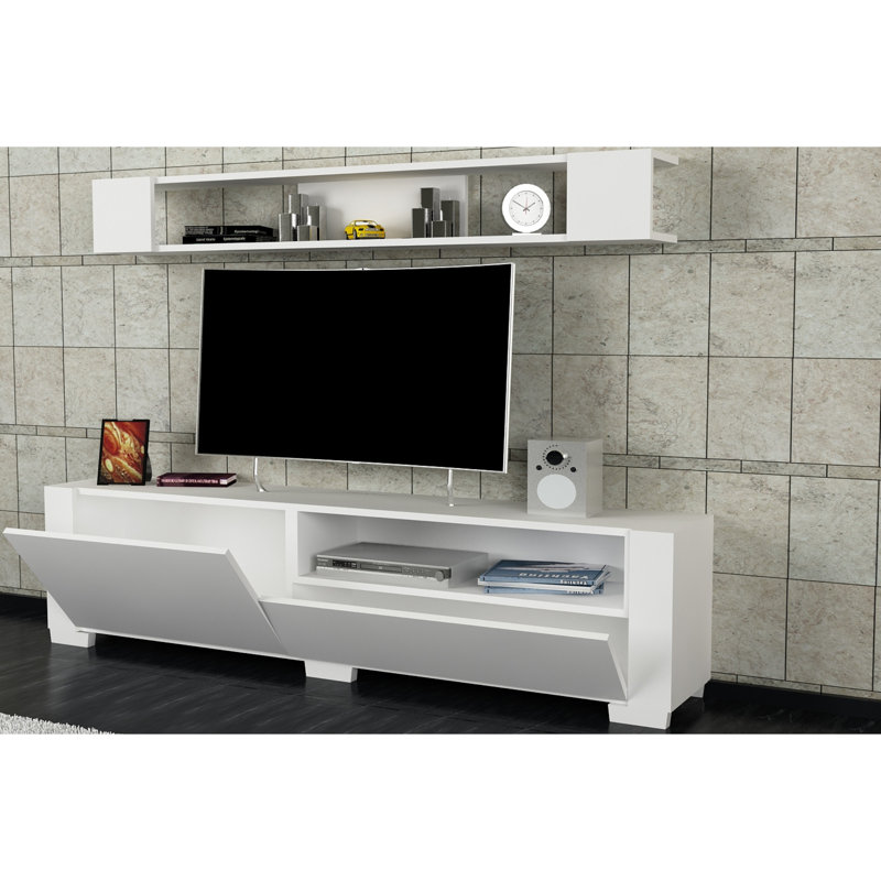 Hillegierd Entertainment Center for TVs up to 60", White