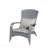 Patio Chair With Cushions, Grey Cushion