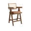 Tabouret de bar en bois massif et rotin Damyria-721016539-721016550