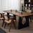 Brown Rectangular Solid Dining Table For Dining Room/Kitchen-987946698