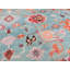 Tapis unique bleu / lavande / orange 8 pi 11 po x 11 pi 11 po