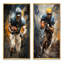 «Yellow Football Dynamic Tackles», 2 pièces-14992166-14992167