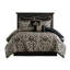 Édredon pour lit très grand 8 pièces, doux, avec coussin brodé, taille 8 pièces, tissage texturé facile à entretenir, conception élégante, coussins décoratifs, rembourrage, élimination des plis du fer à vapeur