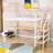 Thibaud Full Loft Bed with Built-in-Desk by Harriet Bee-1335557925