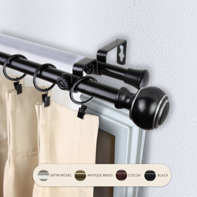 Steel Adjustable Double Curtain Rod