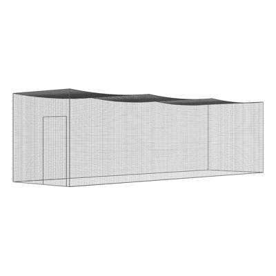 Baseball Batting Netting, Professional Softball Baseball Batting Hitting Training Net, Practise Portable Pitching Cage Net with Door and Carry Bag, Heavy Duty Enclosed PE Netting, 35FT (NET ONLY)