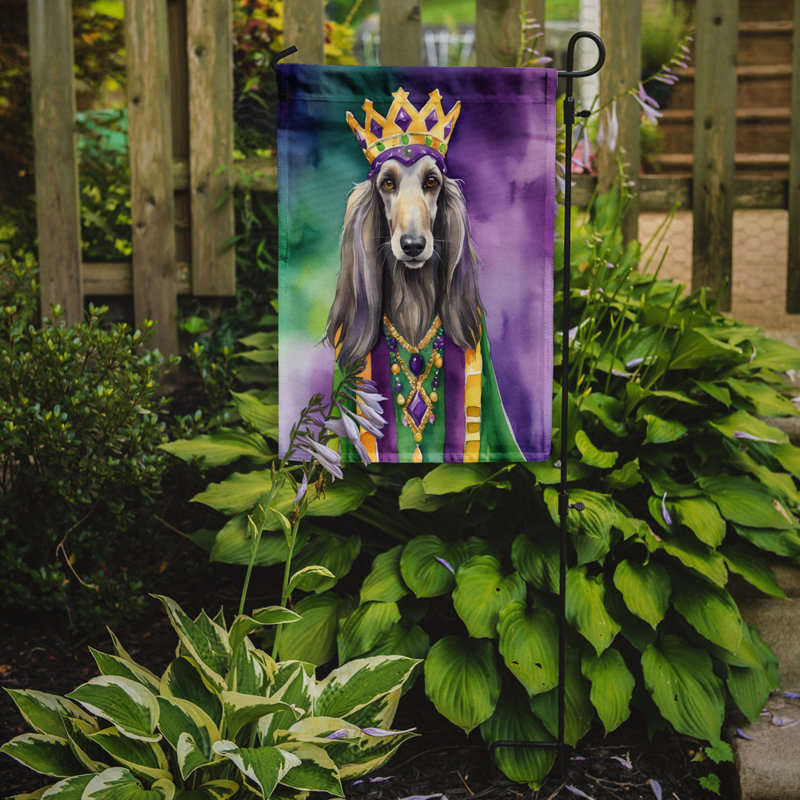 Double Sided 15.5'' H x 11.25'' W Polyester Mardi Gras Garden Flag