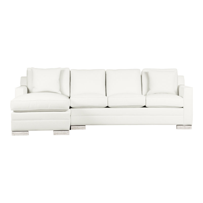 American Bungalow 2-Piece Summerton Sleep Sectional, Kempsey Sheepskin, Casa Blanca
