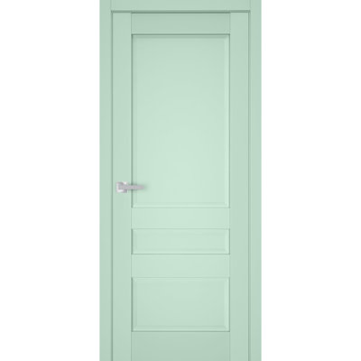 Porte intérieure pleine française prémontée Veregio 7411 Oliva, panneau simple standard, cadre, poignées, porte robuste pour salle de bain ou chambre à coucher - 42 po x 84 po