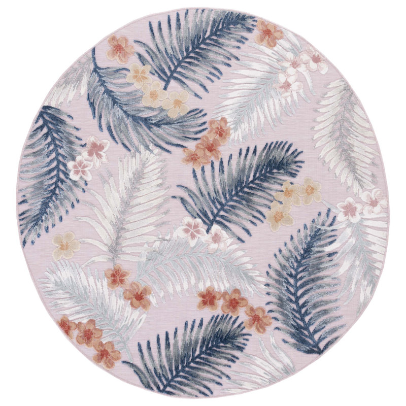 Tapis floral Songer Performance, Rond 6 pi 5 po