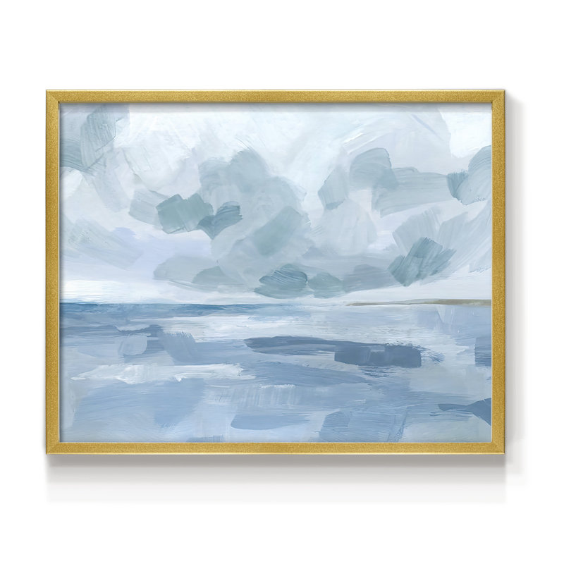 Calm Seascape II -Framed Print - Restickable