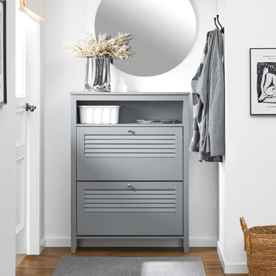 8 Pair Flip Down Shoe Storage