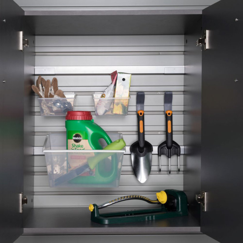 Flow Wall Base Storage Cabinet - Cabinet, Silver