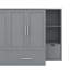Lit escamotable spacieux avec tablettes et tiroirs et ports USB-1627147574