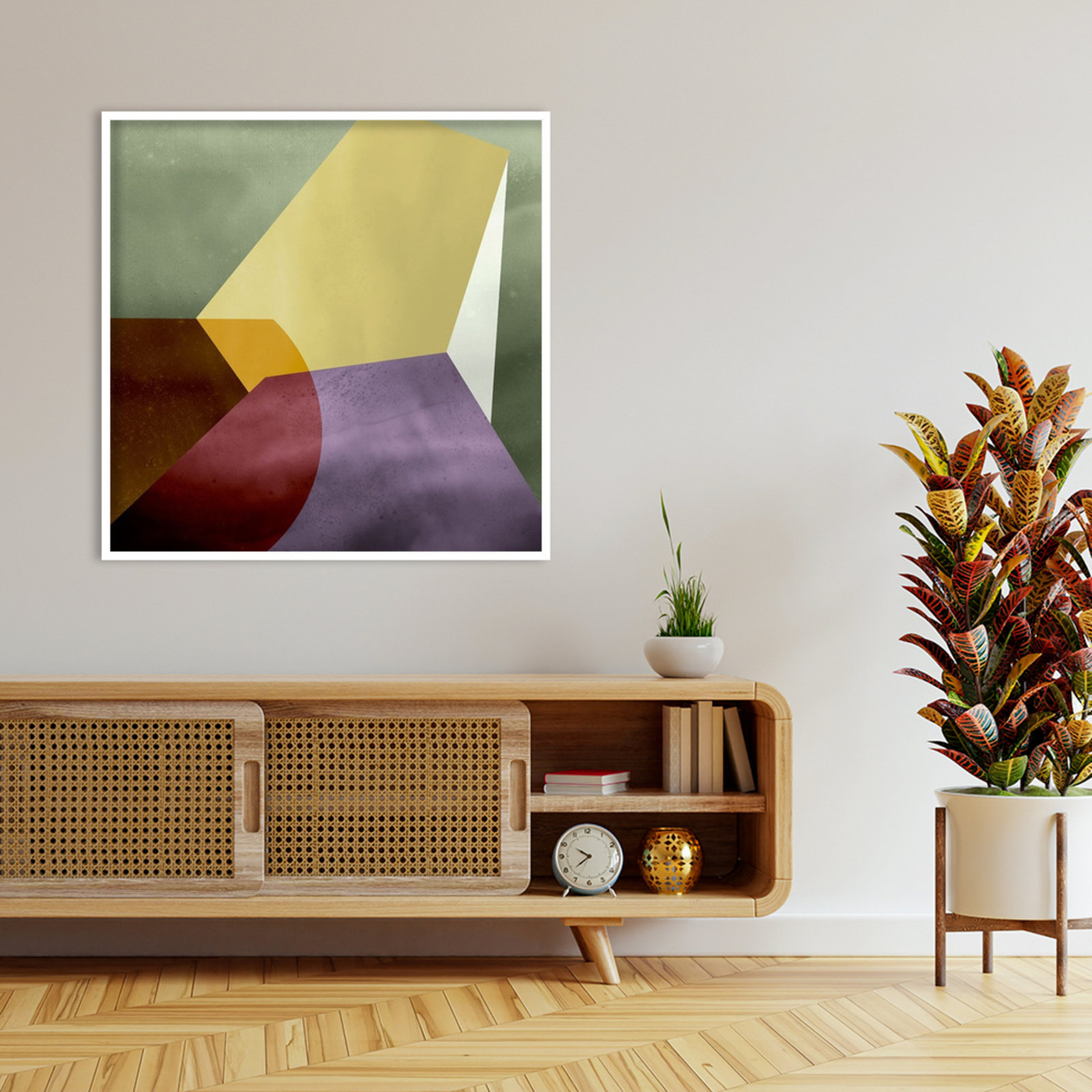 Flagler "Essentially Minimal VI" Print, 41" H x 41" W, White