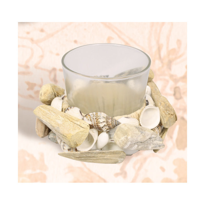 4'' H Glass Tabletop Tealight Holder