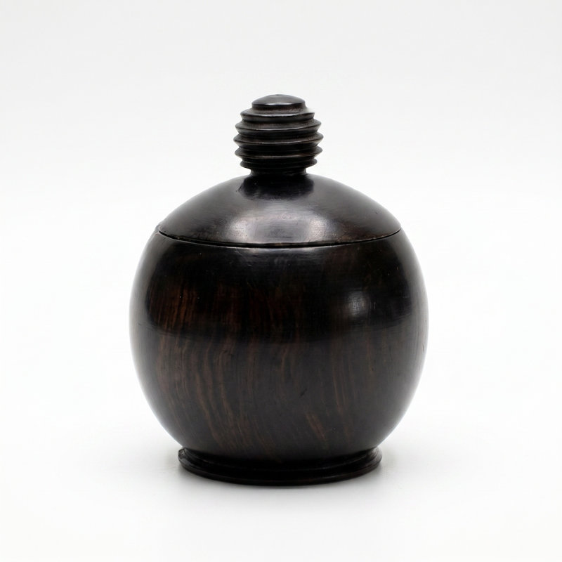 Ebony Wood Collection Wood Jar, Style Two