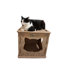 Centre de jeu pour chat en carton ondulé PetPro, boîte à gratter, maison pour chat d'intérieur, carton. Ellemae