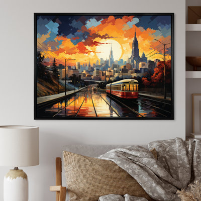 Atlanta Popart Landscape V, reproduction d'art sur toile