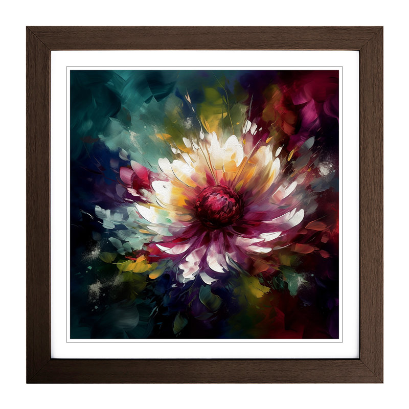 Single Picture Frame Print on Wood, Black