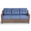 Canapé d'extérieur en rotin d'osier de 75 po avec coussins de 6 po Acton Acton-578940461