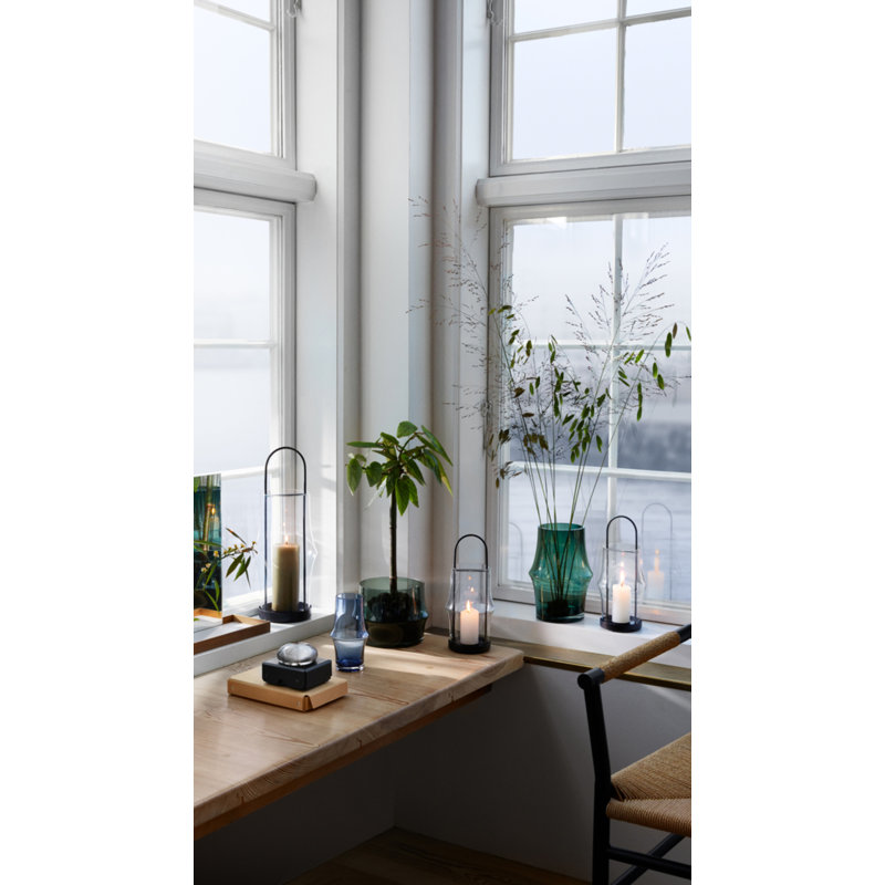 Arc Handmade Glass Table Vase, Dark Blue