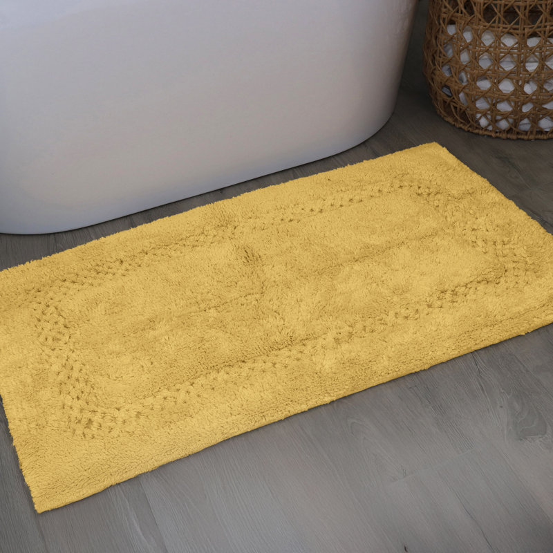 Antigona Soft Bath Rug, 21" W x 34" L, Yellow