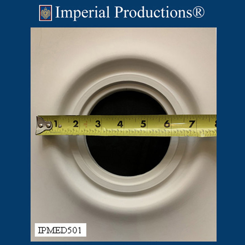 Médaillon de plafond impérial, H 1,5 po x l 20 po x P 20 po