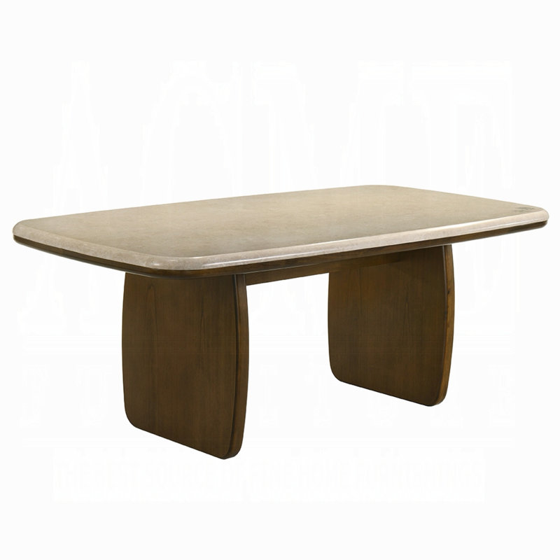 Table de salle à manger Kasha avec plateau en marbre naturel