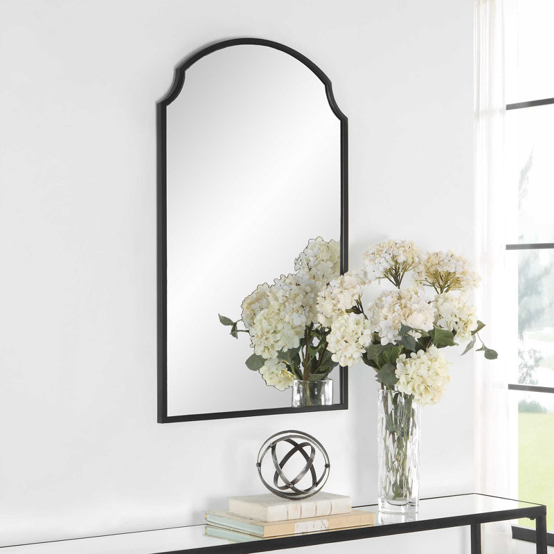Miroir Keit, Noir satiné