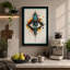 Sacred Eye Geometry Abstract - Wrapped Canvas-1497573915-1497573908