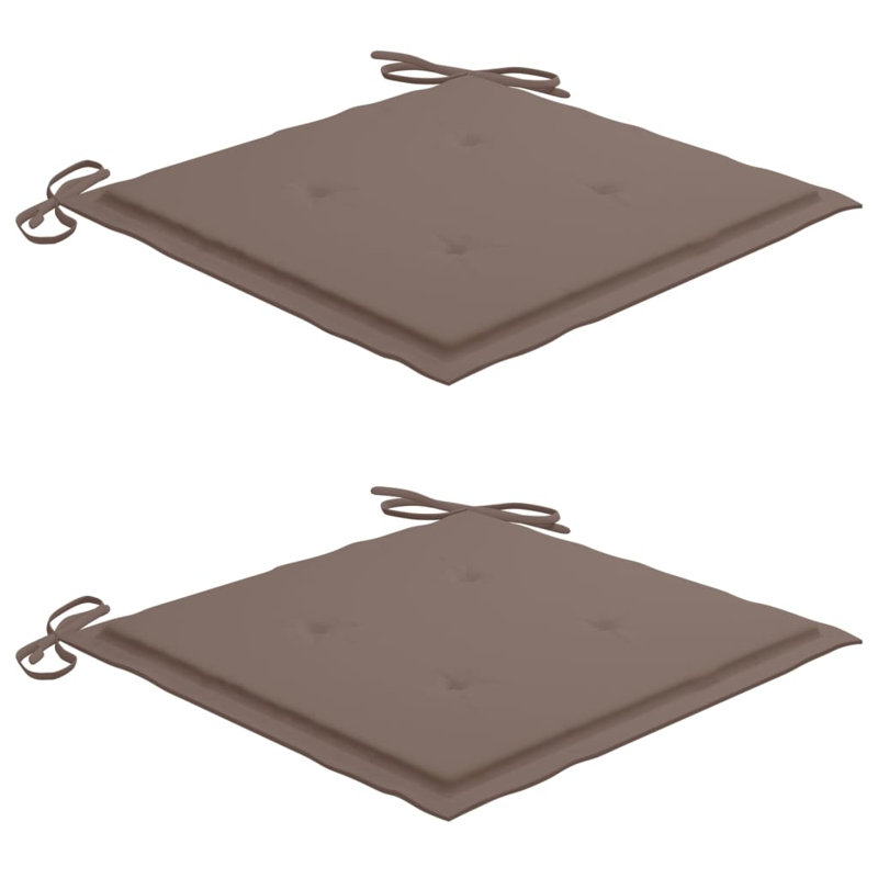 Outdoor Seat Cushion, Brown, 15.7" H x 15.7" W x 1.6" D