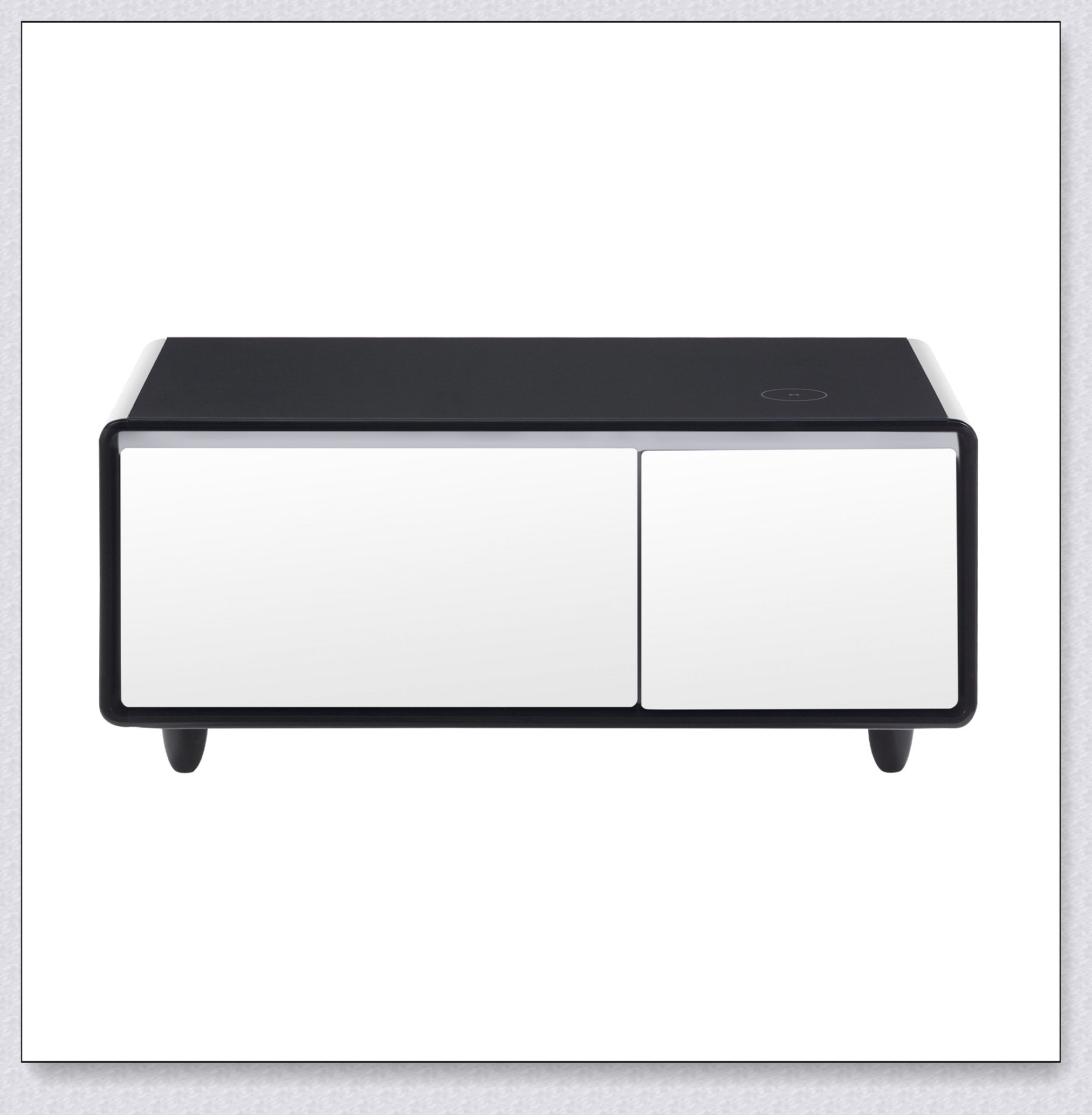Think Urban Rectangular Coffee Table with Solid Wood Table Top ...