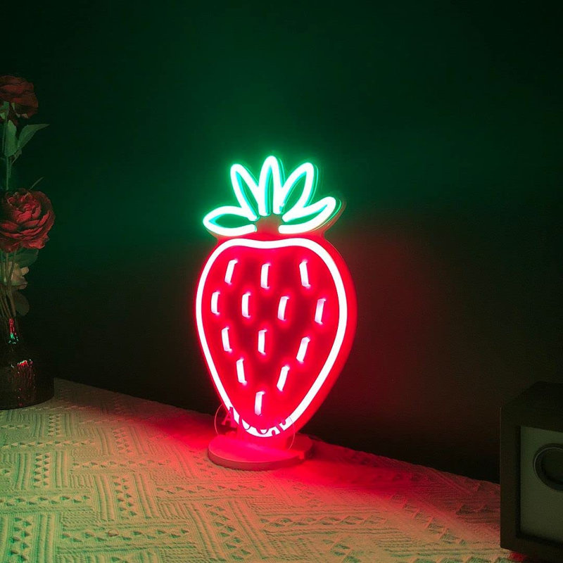 Enseigne néon à DEL 12 po Strawberry