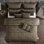 Ensemble d'édredon pour grand lit 9 pièces Dobbins Gold