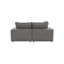 Causeuse modulaire à accoudoirs carrés de 80,4 po avec coussins réversibles Ellaria-81912212